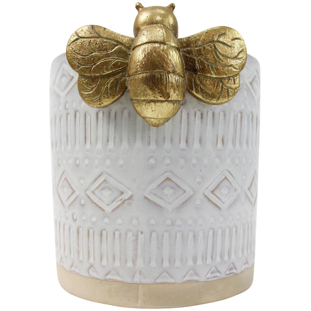 Gold Bee Pot Sitter