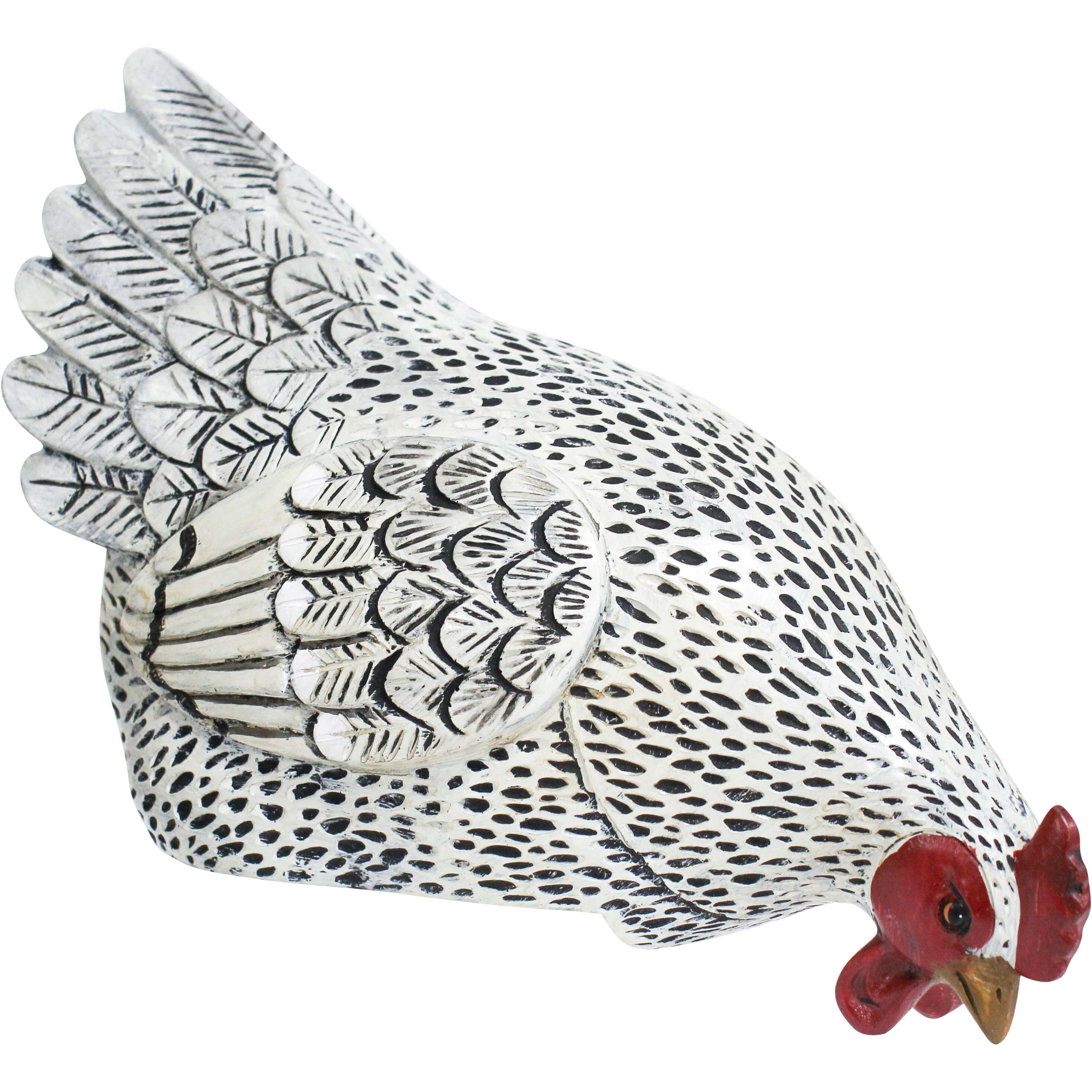 Hen Sitting White