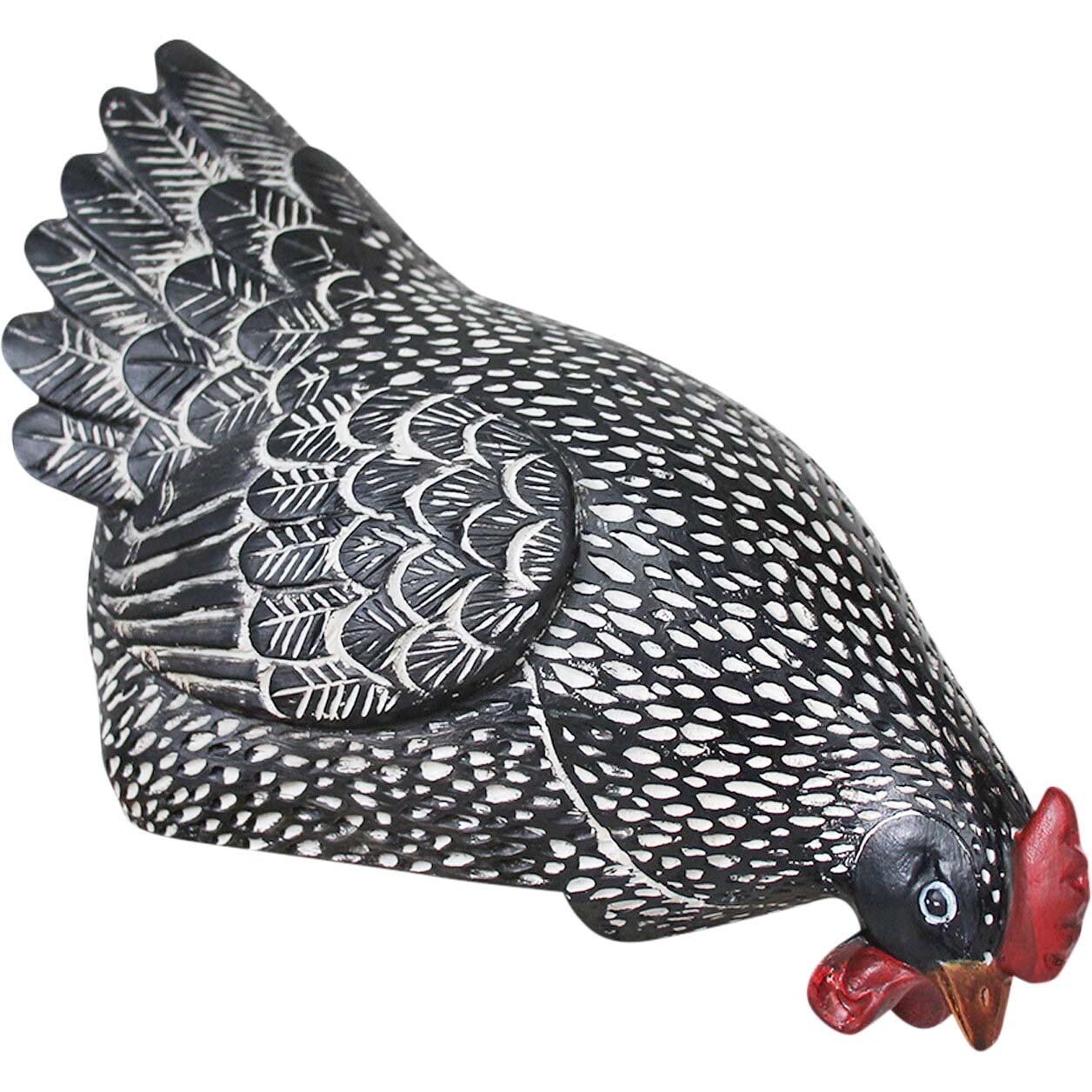 Hen Sitting Black