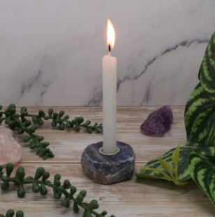 Sodalite Candle Holder